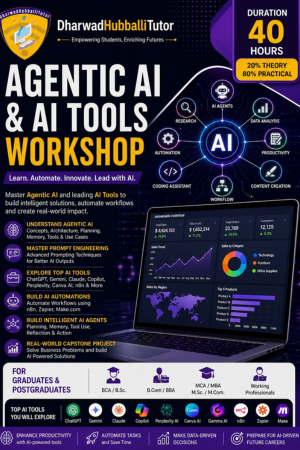 Agentic AI & AI Tools Workshop – 40 Hours