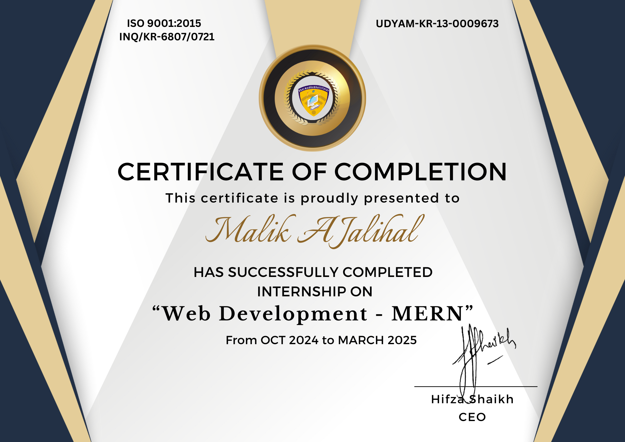 Certificate 1